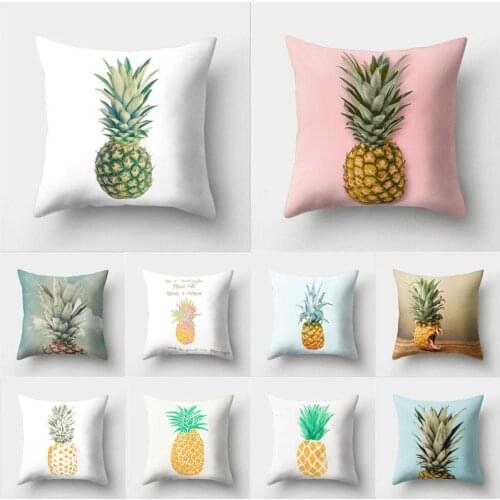 45cm*45cm Super clear Green pineapple pattern super soft throw pillow covers couch cushion covers decorative pillows