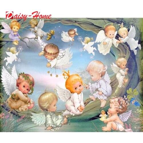 5d Diamond Painting New Arrivals Portrait Pictures Of Rhinestones Diamond Embroidery Angel Mosaic Childrens Room Decor