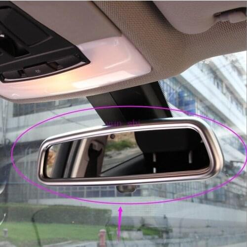 ABS Chrome For Land Rover Discovery 4 Range Rover Sport Evoque Discovery Sport Stickers Car Interior Rearview Mirror Trim Cover