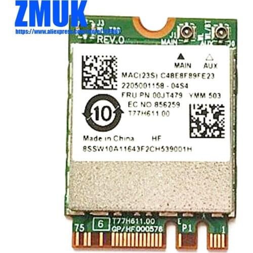 BCM94356 NGFF 802.11AC 867Mbps WIFI + Bluetooth 4.1 Wireless Card For Thinkpad L460 L560 P50S T460 T460S T460P T560 ,FRU 00JT479