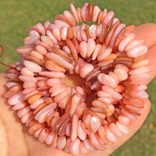 5-8mm Irregular Freeform Chips Pink Shell Bead Freshwater Mother Pearl Beads For Necklace Bracelet Jewelry Making DIY Accessries