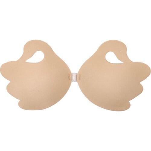 Swan Shape Invisible Bra Push Up Sexy Strapless Bra Adhesive Wireless Backless Front Closure Bra Women Sticky Wedding Bikini Bra
