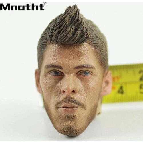 David De Gea Quintana Head Sculpt 1:6 Scale Male Soldier Head Carved Model for 12inch Action Figures Hobbies Accessories m5