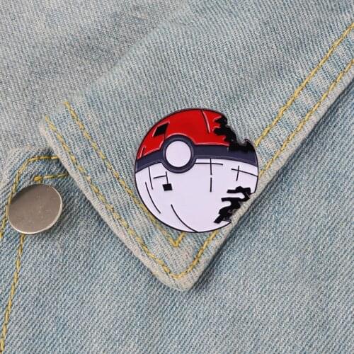 Pokemon Elf Ball Enamel Pin Personality Anime Brooch Dream Lapel Badge Children Fashion Gift