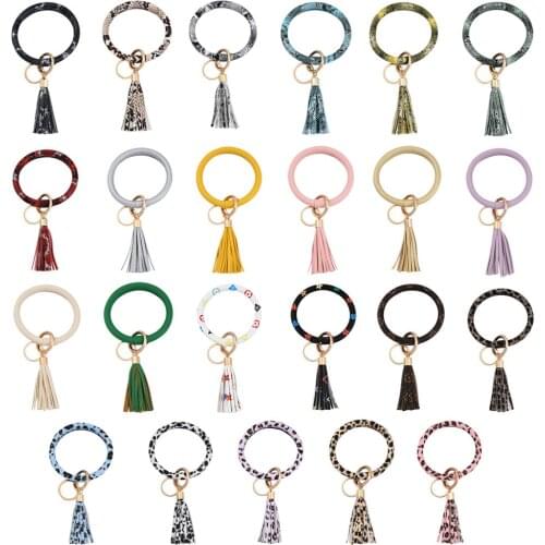 European and American Fashion Creative Leather Keychain Personality Fashion Trend Charm Keychain Ladies Backpack Fun Keychain