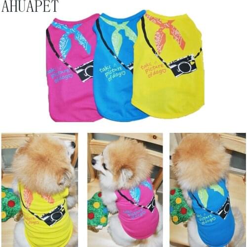 French Bulldog Shirt dog Clothing Summer Dog Sleeveless Vest T Shirt For Dogs Pets Toy Poodle Clothes T Breathable Pet Clothes E