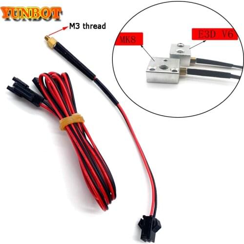 3D printer head thermistor M3 Screw thermocouple 100K NTC3950 3D printer accessories screw temperature sensor
