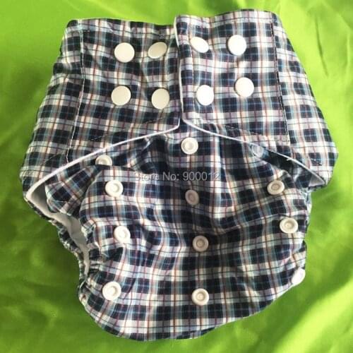 Hot sale Organic Cloth Diaper Baby Nappy AI2 Cloth Nappies Adjustable Size Double Leaking Gussets Waterproof Diapers 8 Sets