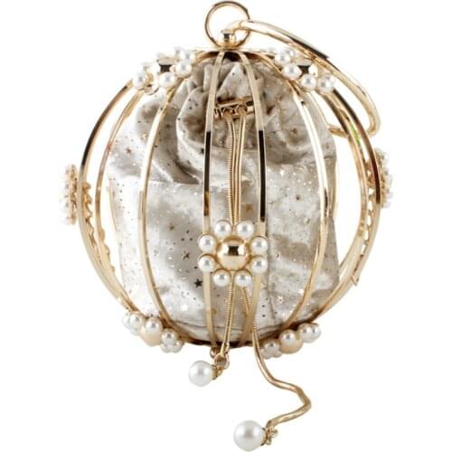 Girl Red Black Elegant Crystal Clutch Women Round Evening bags Hard Case Diamond party Clutches bags Bridal Beaded Handbag Purse