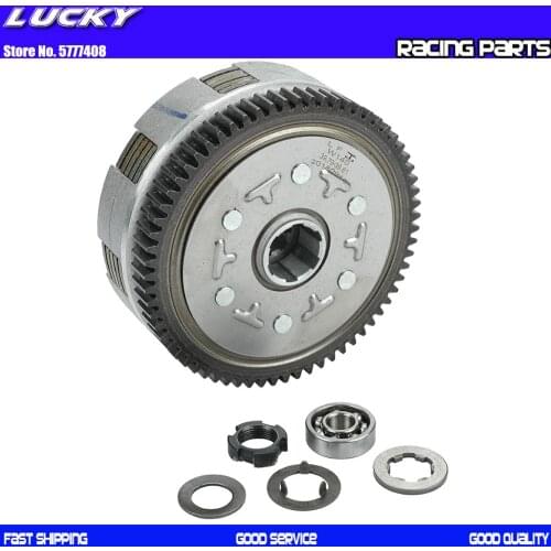 Lifan 140 140cc Complete Manual Clutch Assembly kit For 55mm Bore 1P55FMJ Horizontal Kick Starter Engines Dirt Pit Bike