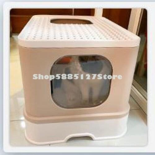 Cat Litter Basin Fully Enclosed Drawer Type Medium Size Lower In Upper Out Puppet Cat Toilet Deodorization Integration Small Kit
