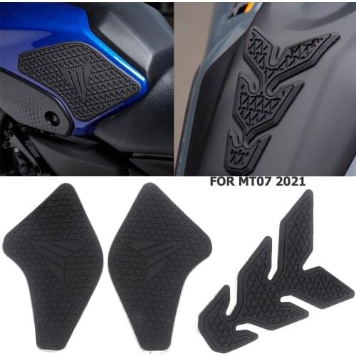 FOR YAMAHA MT07 MT-07 MT 07 2021 Motorcycle Non-slip Side Fuel Tank Stickers Waterproof Pad Rubber Sticker