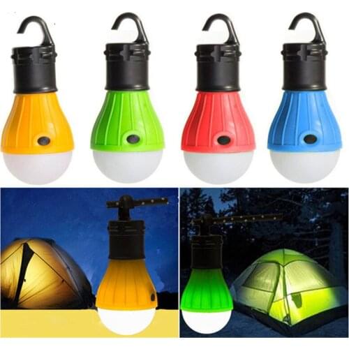 Outdoor Portable LED Lamp Bulb Camping Light Emergency Light with Hanging Hook Tent Light Camping Lantern Waterproof Fishing