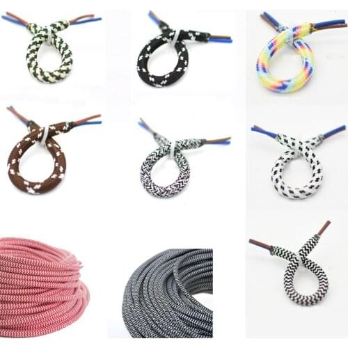 Vintage 2 Core Mixing Colors Braided Fabric Electrical Cable Flex Lighting Lamp Wire Soft Bar DIY Light Line 1/2/5/10 Meter