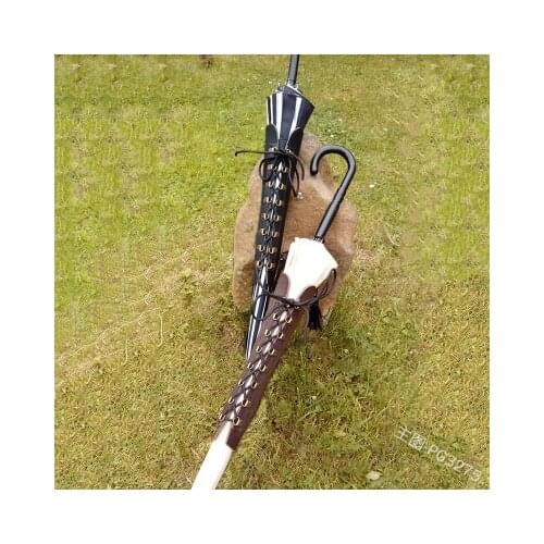 Vintage Medieval Armor Lace-Up Long Umbrella Protective Cover outdoor Simple Carry