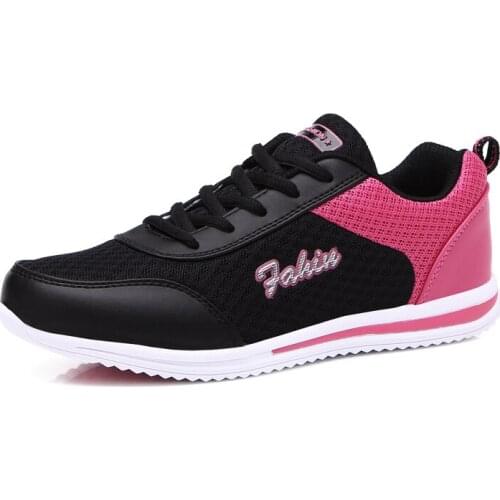 Women Running Shoes 2021 Spring Hot Brand Sneakers Lady Girl Breathable Mesh Sport Shoes Black Female Jogging Trainer Chaussures