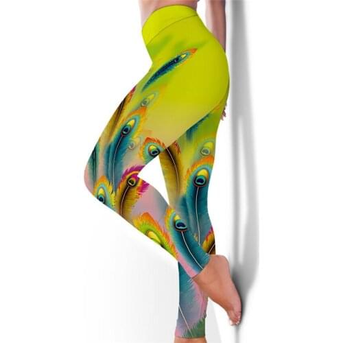 S-3XL New arrival Women Leggings Workout Sport Legging Digital Print Stretch Fitness Running Pants High Waist Push Up Leggins