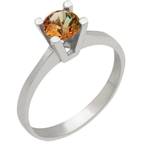 Tevuli 925 Sterling Silver Zultanit Single Stone Lady Ring