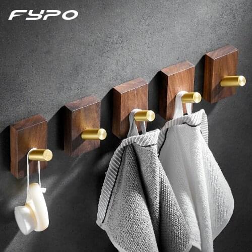 Fypo 1/3/5Pcs Bathroom Wall Hook Towel Hook For Bathroom Clothes Key Bag Coat Hook Bedroom Robe Hook Kitchen Accessories