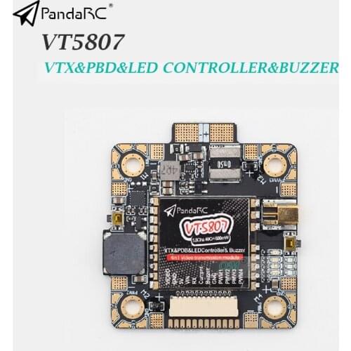 1pcs/2pcs /PANDARC VT5807 Video TX 5.8GHz 40CH VTX&PBD&LED CONTROLLER&BUZZER 50x40x5mm for RC Racing Drone Quadcopter