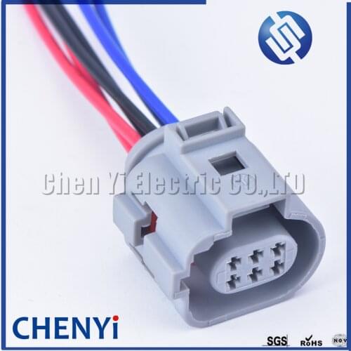 1 Pcs 6 Pin female EGR Valve Connector Plug With 15cm 18AWG Cable Wire Harness For Audi VW 1J0 973 713 G 1J0973713G 42121200