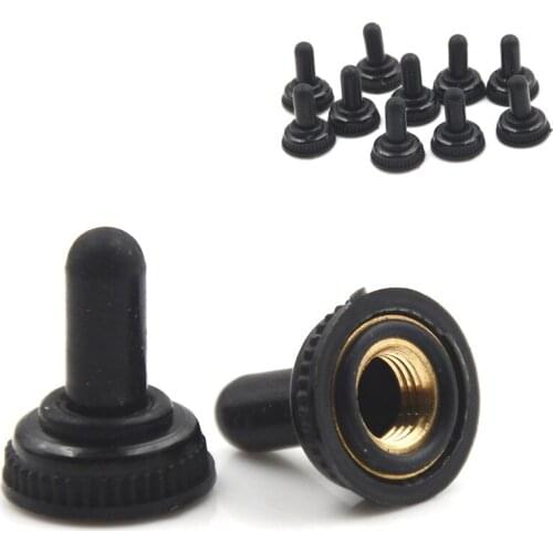 10Pcs/Lot 6mm Toggle Switch Rubber Cover Waterproof Caps Home Tools Accessories