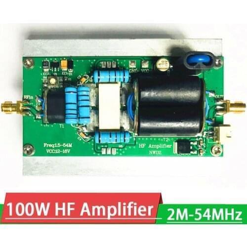 100W linear HF Shortwave RF Power Amplifier 2M-54MHz 30W 50W For YAESU FT-817 KX3 CW AM FM HAM radio Short wave transmission