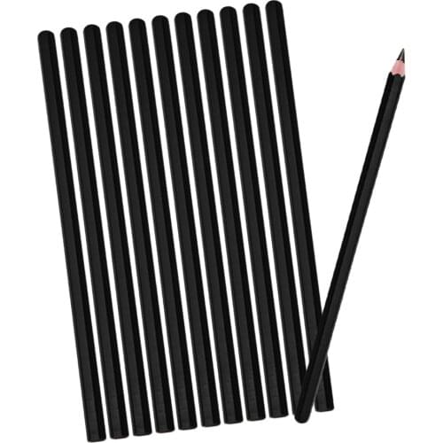 12Pcs Stencil Transfer Pencil Drawing Pen Body Art Supplies Black