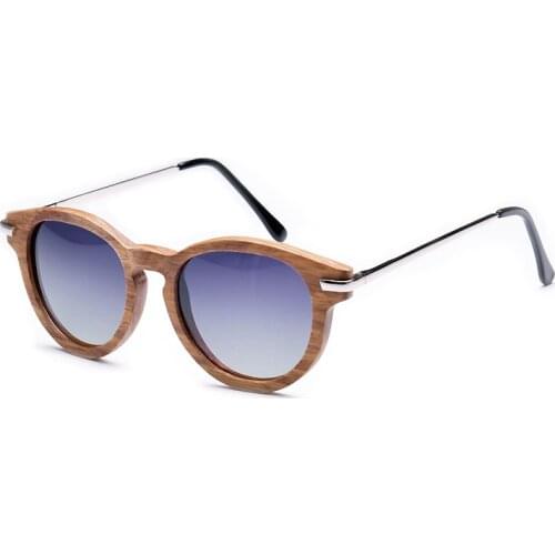 Better For Wood 2021 Fashion Tea Gradient Sunglasses Women Men Brand Designer Polarized Eyeglasses Metal Temples UV400