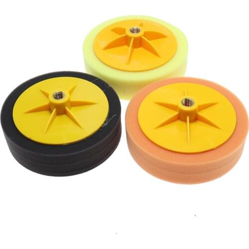 3pcs/Set 6''Buffing Sponge Polishing Pad Tool Kit For Car Polisher Compound