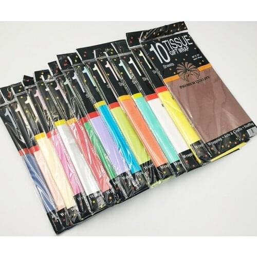 55*66cm Tissue Paper Paper Flowers Gift DIY Handmade Craft Packing Wedding Festive Party Home Decoration Accessories10Sheets/Bag