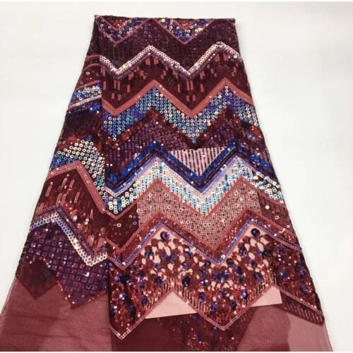 African Lace Fabric 2021 Latest African Organza Lace Fabric With Sequins Nigeria Party Wedding Sewing XX4570