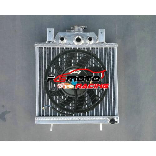 Aluminum Radiator + Fan For Polaris 400L 400 500 Sportsman Scrambler Magnum Big Boss Xplorer Trailboss 350 1996 - 2005 97 99 01