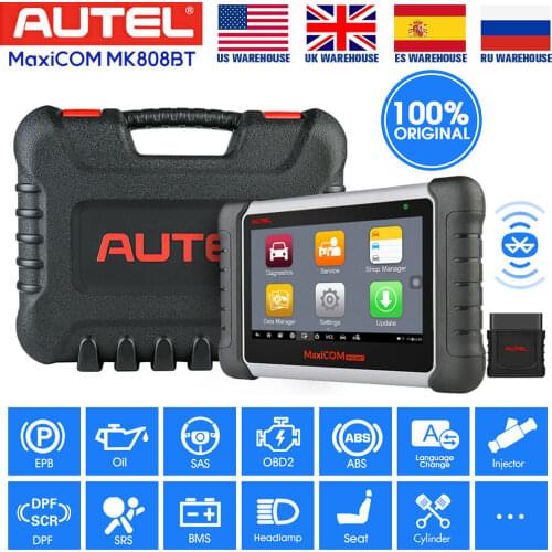 Autel MaxiCOM MK808BT OBD2 Diagnostic Scan Tool With All System Diagnosis And 21 Services/IMMO/Oil Reset/EPB/BMS/SAS/ DPF/ABS