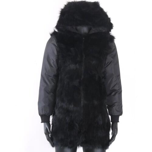 2020 Plus Size 7XL Real Fur Coat Winter For Men Can Match Shell and Fur Collar Parka