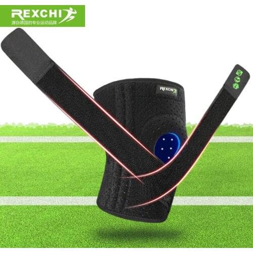 Elastic sports knee pads Silicone non-slip four-spring support brace eight straps pressurized breathable knee pads