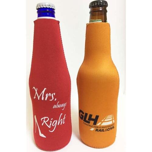 Insulated Neoprene Cooler Beer For Beer Birthday Party Friends' Gatherings Custom Design Stubby Beer Ice Coolers For Wine Beer