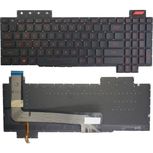 US Backlit laptop keyboard for ASUS ROG FX503 FX503V FX503VM FX503VD FX63 FX63V FX63VD FX63VM ZX63V 90NR0GN1-R31US0
