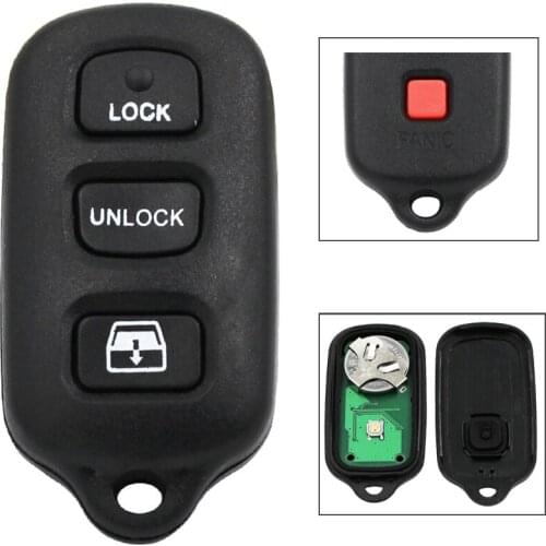3+1/4 Button Remote Key Smart Car Key Fob for Toyota Prius 2001 2002 2003 Rav4 2001 2002 2003 2004 2005 Tacoma 2000 - 2006