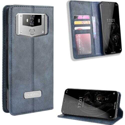 Leather phone case for Oukitel K12 2019 / K9 K 9 back Cover Flip wallet with stand Retro Coque fundas