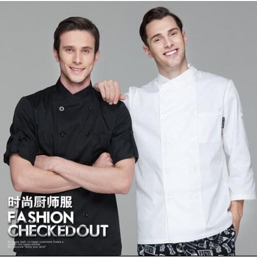 Cook uniform Long sleeve French restaurant Man&Woman Cake Chef shirt Spring