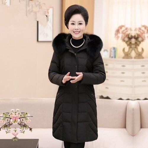 Jacket Down Duck Women Artificial Fur Long Coat Winter Jacket Women Korean Parka Plus Size 5xl 6xl Chaqueta Mujer MY1488
