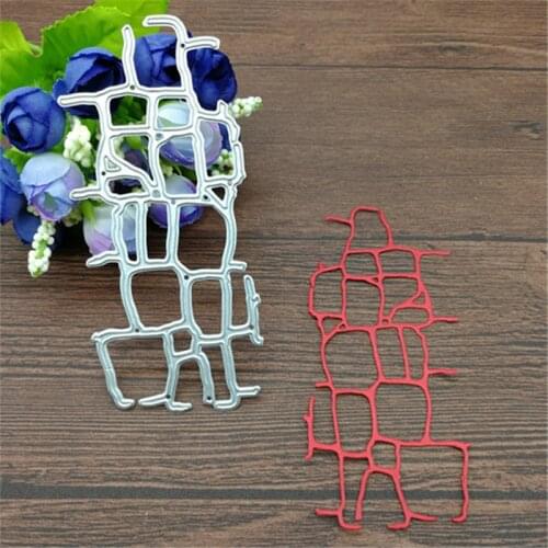 Special Geometry Grid Net Card Maker Metal Cutting Dies Stencil Scrapbooking Photo Album Card Paper Embossing Craft DIY