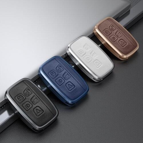 Metal Car Remote Key Case Cover Holder Shell For Land Rover Range Rover Sport Evoque Freelander For Jaguar XF XJ XE XJL XF