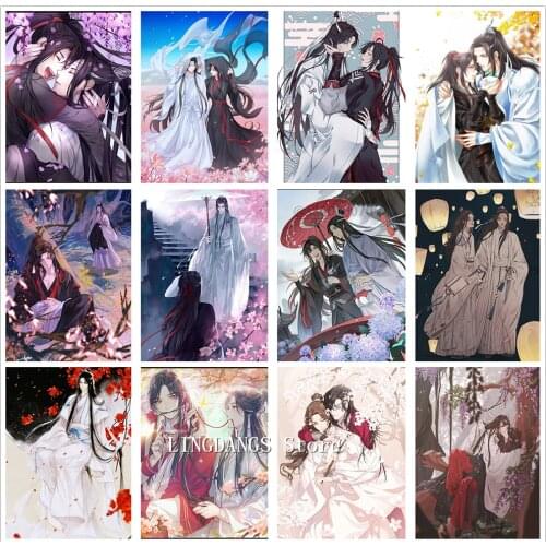 Ancient Chinese Style Chen QingLing TV 5D DIY Diamond Painting Anime Mo Dao Zu Shi Diamond Mosaic Cross Stitch Kits Home Decor