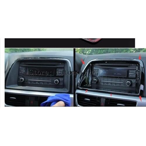 For MAZDA CX-5 Navigation panel decoration sticker center control pane cover 2013 2014 2015 2016