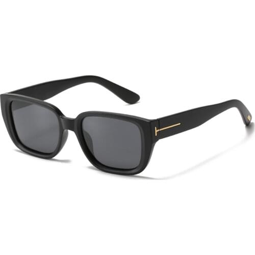 Rectangle tf logo polarized sunglasses women men 2021 trending products yellow tea green Beach glasses oculos de sol feminino