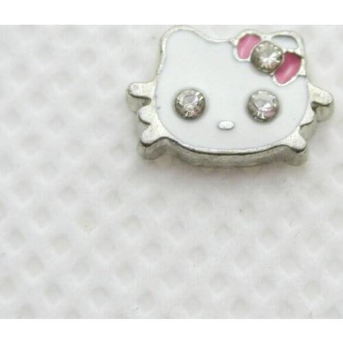 New Arrival 20pcs/lot Crystal Lovely Pet Cat Floating Charms Living Glass Memory Lockets Pendants DIY Jewelry Accessories Charms