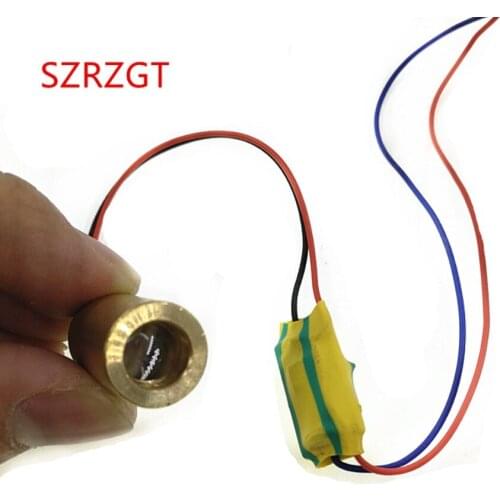 10pcs 532nm 12mm 3V-3.7V 20mW Adjustable Laser Dot Diode Module Green Copper Head