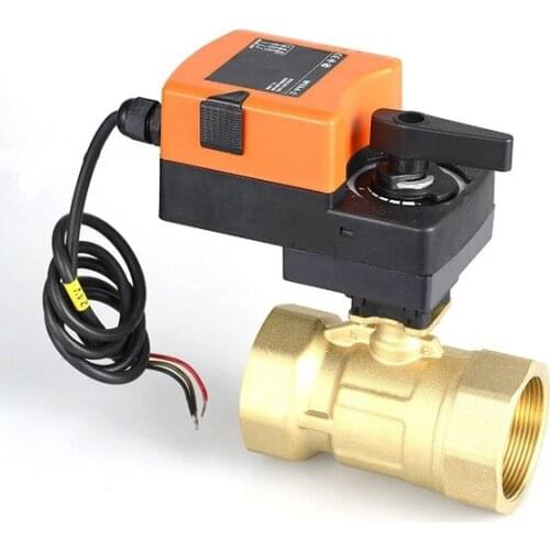 Control Valve 2 Way 1-1/4'' 24VDC/AC On/Off Proportional Modulating Motorized Electric Ball Valve